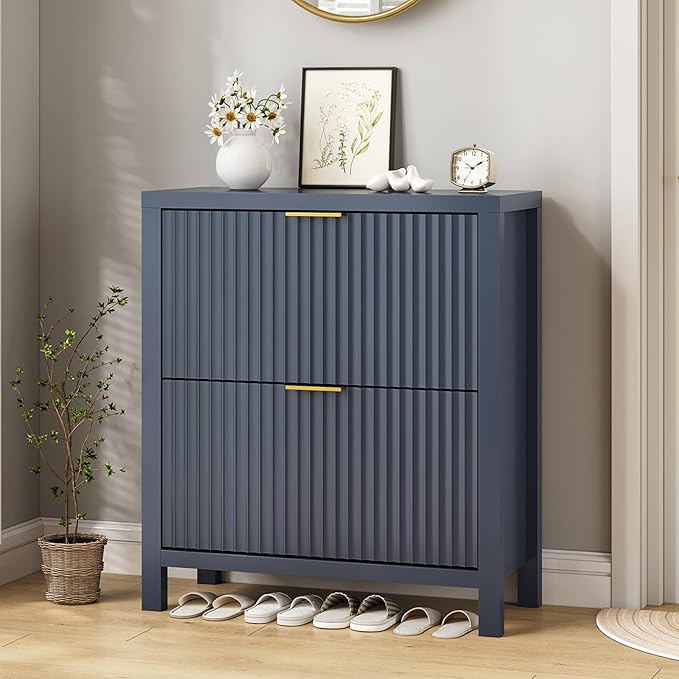 Fluted Shoe Cabinet Storage - Image 3
