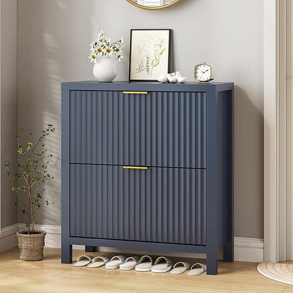 Fluted Shoe Cabinet Storage - Image 3