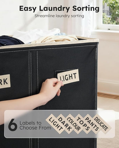 SOLEDI 200L 3-Section Laundry Hamper - Image 3