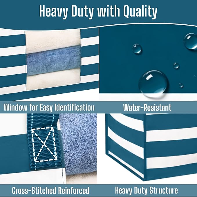 VENO 6 Pack Heavy Duty Moving Bags, Clothes and Comforter Storage Bags - Image 4