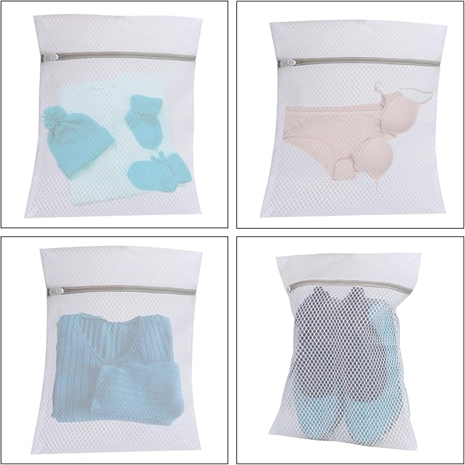 Set of 4 Mesh Laundry Bags, 12 x 16 Inches lingerie bags - Image 5