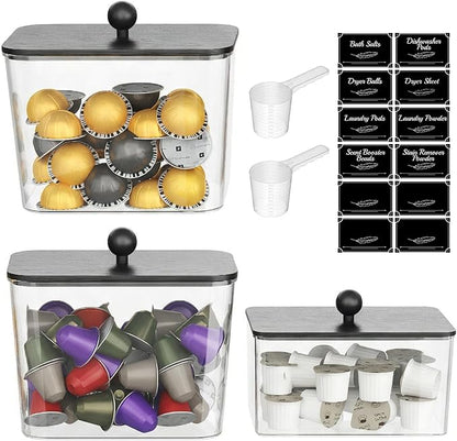 Lifewit 3 Pcs Laundry Pods Container by Lifewit