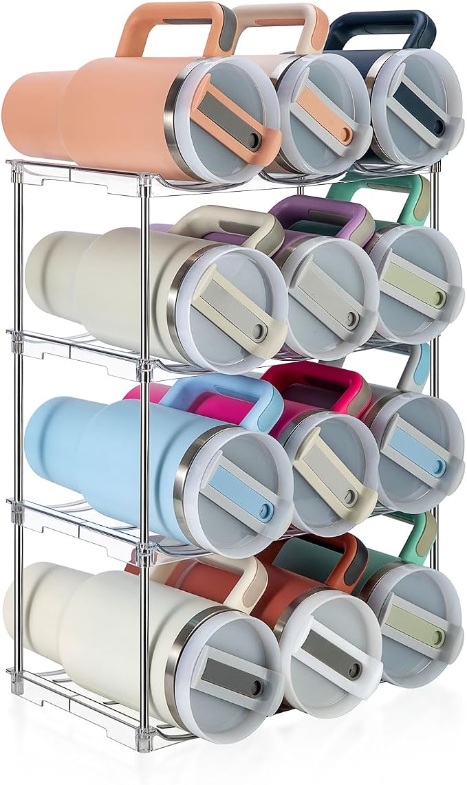 Water Bottle Organizer for Stanley 40 oz Tumbler, Stackable Water Bottle Holder by SBOSBO