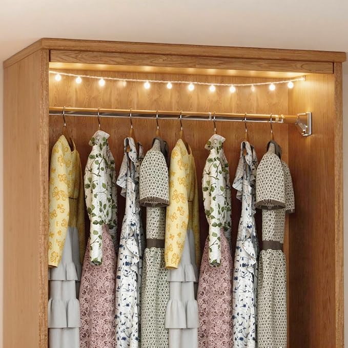 Stainless Steel Adjustable Closet Rod, No-Drill Installation, Heavy-Duty - Image 3