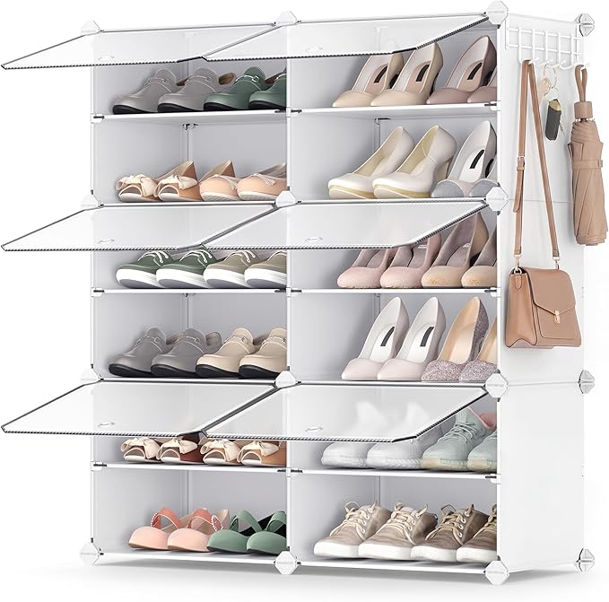 SONGMICS Shoe Rack Organizer, 6-Tier Shoe Storage Cabinet by Unknown