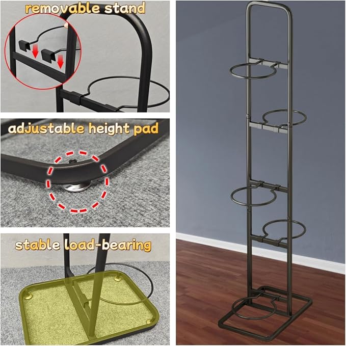 Vertical Ball Rack -basketball rack- Durable Carbon Steel Storage - Image 5