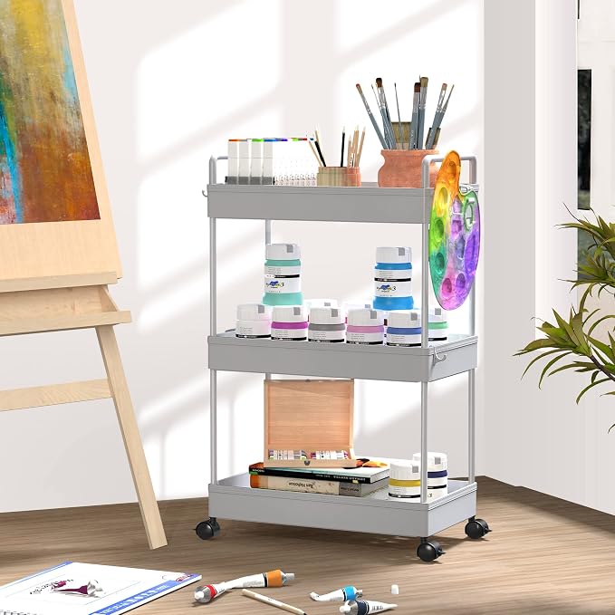 SOLEJAZZ 3 Tier Rolling Storage Cart - Image 5