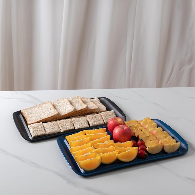 Melamine Grilling Prep and Serve Trays, Dishwasher Safe Food Tray - Image 5