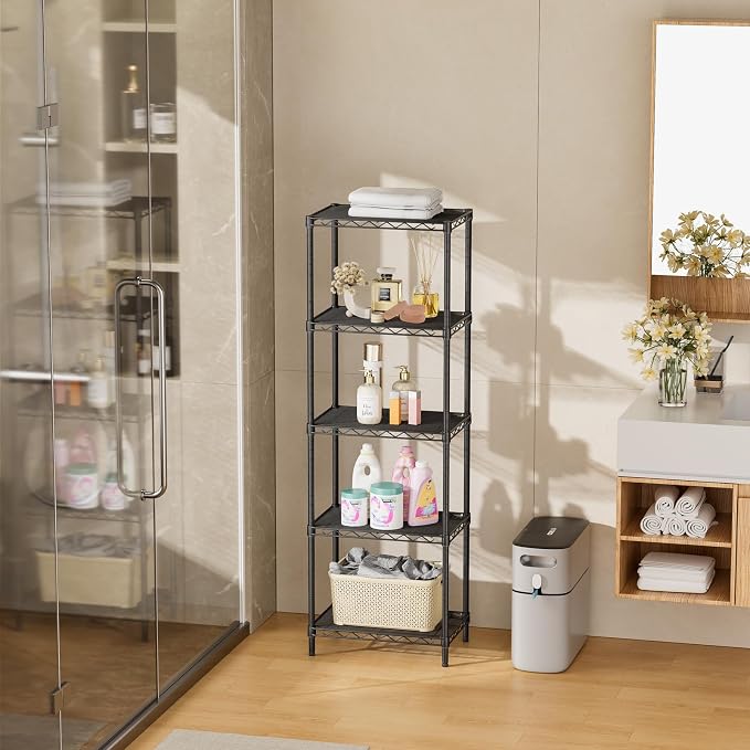 SINGAYE Metal Shelves Wire Shelving：Storage Rack Standing Units Shelf - Image 9
