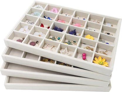 Stratalife 12 Grid Jewelry Organizer Tray, Stackable Drawer Earring Organizer - Image 2
