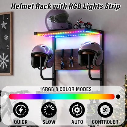 Motorcycle Helmet Rack Wall Mount - Image 7