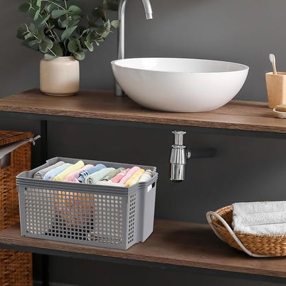 Large Plastic Stacking Storage Baskets - Image 4