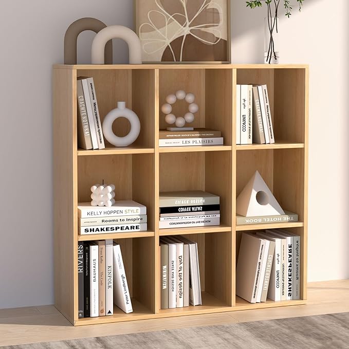 Wooden 9 Cube Storage Organizer - Image 5