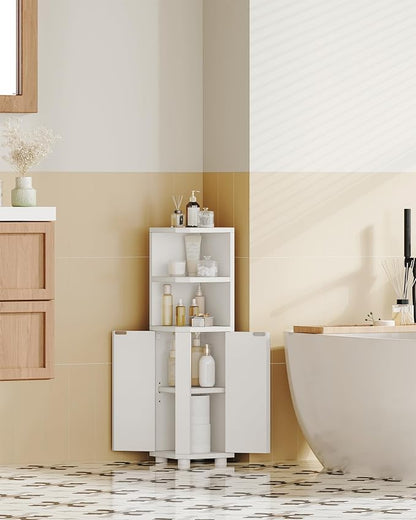 Hzuaneri Corner Cabinet, Small Bathroom Corner Cabinet - Image 3