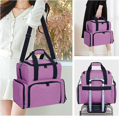 Large Makeup Cosmetic Bag with 3 Removable Case and 2 Removable Dividers Double - Image 7