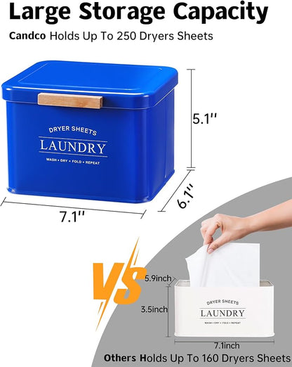 Dryer Sheet Holder with Hinged Lid - Image 2