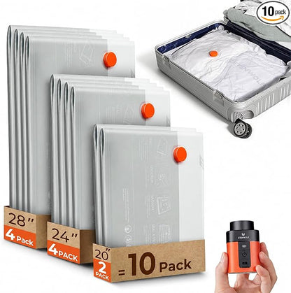 ETENWOLF 10 Pack Reusable Vacuum Storage Bags by ETENWOLF