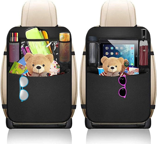 Premium Backseat Organizer for Kids 2 Pack, Heavy Duty Waterproof and Stain by BLYPHOO