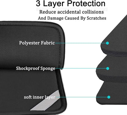 Laptop Sleeve Bag 15.6 inch, BOOEUDI Shockproof Protective Computer Carrying - Image 4