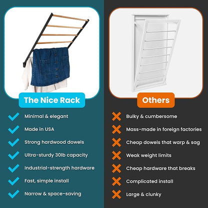 Wall Mounted Drying Rack – Foldable Laundry Drying Rack - Image 5