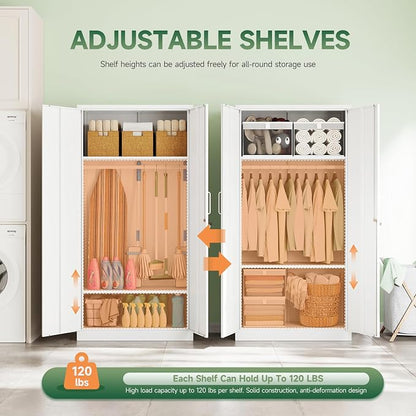 Letaya Metal Wardrobe Cabinets - Image 5
