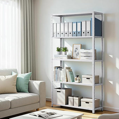 2500 LBS Capacity Heavy Duty Steel Shelving Unit, 5-Tier Garage Storage Shelves - Image 2