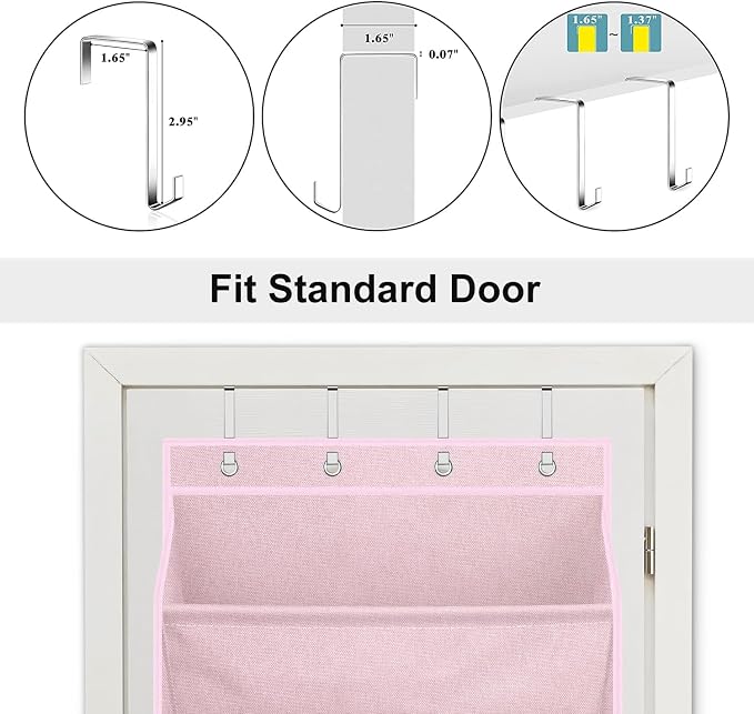 SLEEPING LAMB Over The Door Shoe Organizer - Image 4
