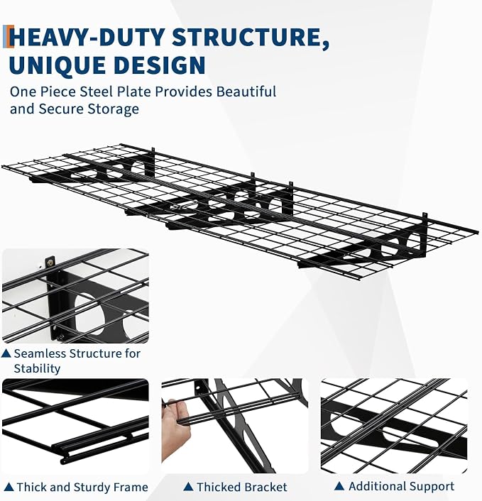 2x6 FT Garage Shelves Wall Mounted - Image 4