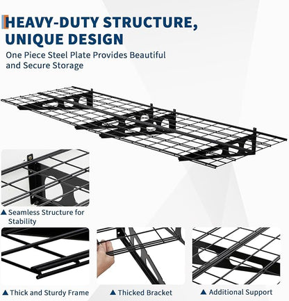 2x6 FT Garage Shelves Wall Mounted - Image 4