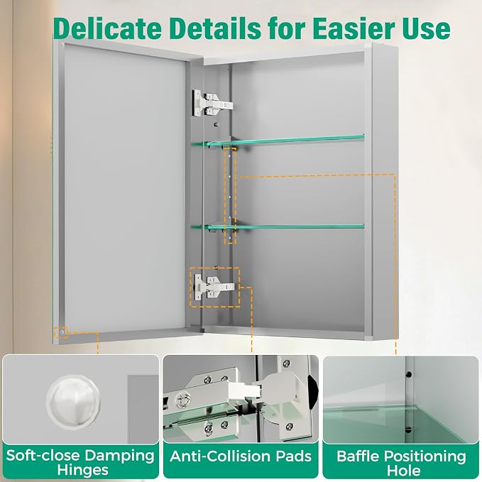 Medicine Cabinet Mirror, Bathroom Mirror - Image 3