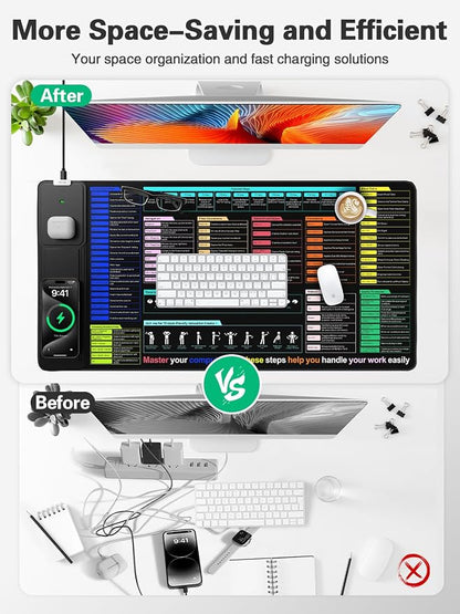 Mouse Pad for Excel/Word/PowerPoint/Windows Shortcut Keys, Desk Pad - Image 4