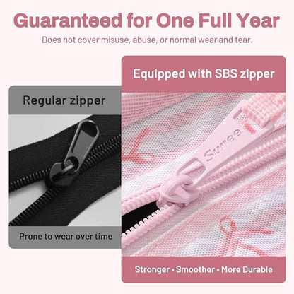 SUNEE Zippered Binder Bag with Handle, 2-Inch 3-Ring O-Ring, 500-Sheet Capacity - Image 5