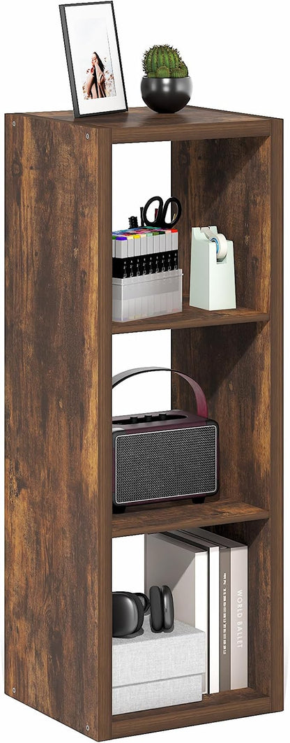 Furinno Cubicle Book Shelf, 3-Cube Bookshelf, Extra Thick Frame Horizontally & by Furinno-FitsYourSpaceFitsYourBudget