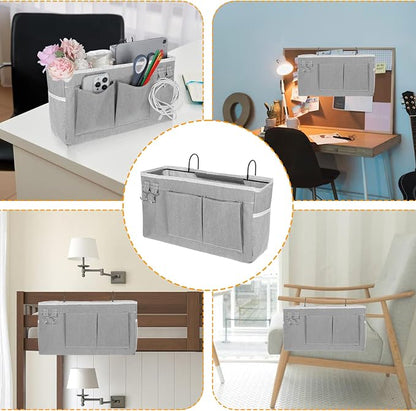 2 Pcs Bedside Caddy Storage Organizer/Bedside Storage Bag - Image 6