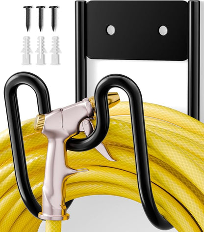 Garden Hose Holder Wall Mount by niffgaff