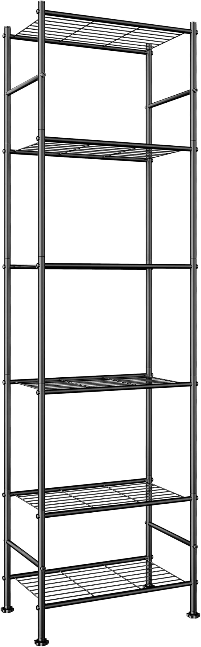 Abiglifty Storage Shelves, 6-Tier Metal Shelving, Closet Shelves by ABIGLIFTY