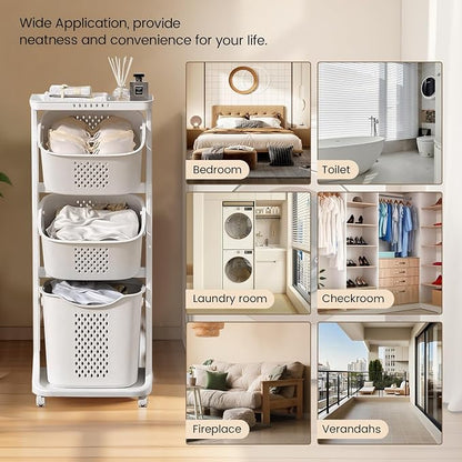 BAOKALER Rolling Laundry Hamper Cart - Image 7