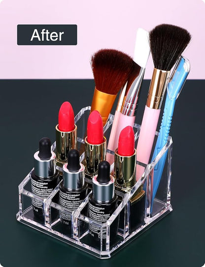 MOSIKER Lipstick Lip Gloss Organizer, Small Clear Acrylic Compact Essential Oil - Image 5