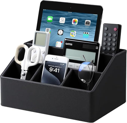 Remote Control Holder with 5 Compartments by Cretkhp