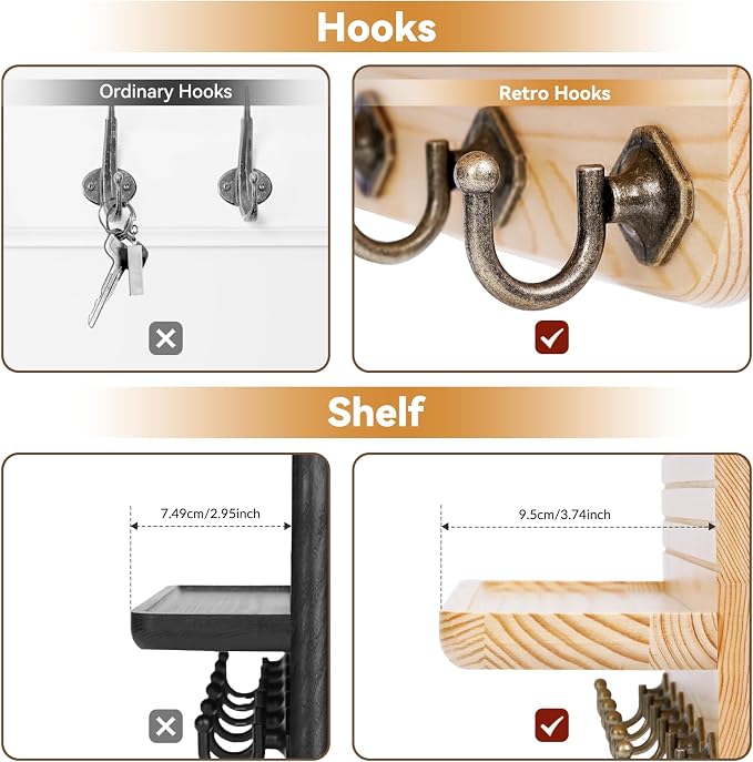 Key Holder for Wall, Mail Organizer Wall Mount - Image 5