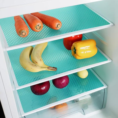Blue Fridge Liner Shelf Liners for Kitchen Cabinet Refrigerator Liners - Image 2