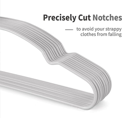 TOPIA HANGER Metal Hangers 20 Pack, Non Slip Clothes Hangers Space Saving - Image 7