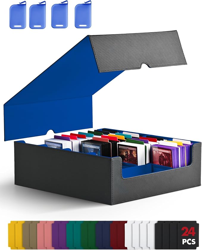 ZLCA Card Storage Box for MTG PTCG, Commander Deck Box Holds 3200+ Cards by ZLCA