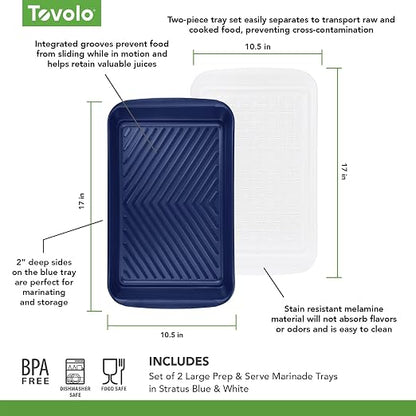 Tovolo Steak Marinating Container Large Grill Marinade and Prep Tray Set - Image 6