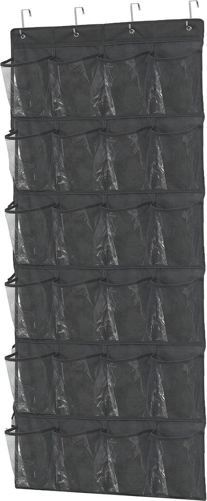 Simple Houseware 24 Pockets Large Clear Pockets Over The Door Hanging Shoe by SimpleHouseware