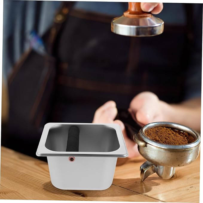 Stainless Steel Espresso Compact Coffee Ground Container - Image 5