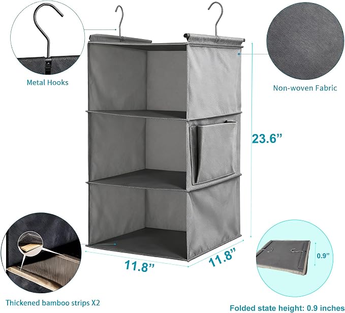 3-Tier Hanging Closet Organizer - Image 3