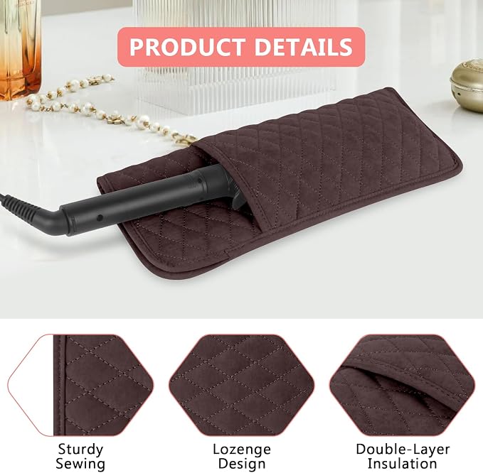 Heat Resistant Hair Tools Organizer Bag Portable Travel Storage Cover Pouch - Image 4