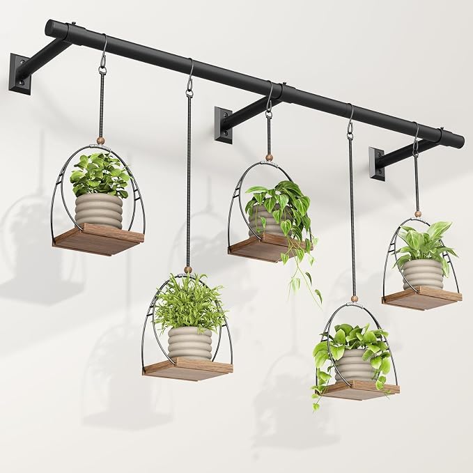 Window Plant Hanger for Indoor Plants, 64 Inch Hanging Plant Rod, 1 Inch by Unknown