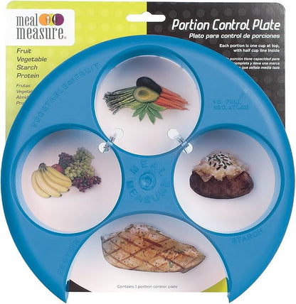 EZY DOSE Meal Measure Portion Control Plates | Container - Image 2